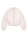 Calvin Klein Satin Bomber Jacket In Pink