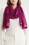 Calvin Klein Satin Border Chiffon Scarf