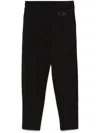 Calvin Klein Satin Ck Tailored Sweatpant Clothing In Black