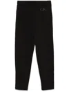 Calvin Klein Satin Ck Tailored Sweatpant Clothing In Black