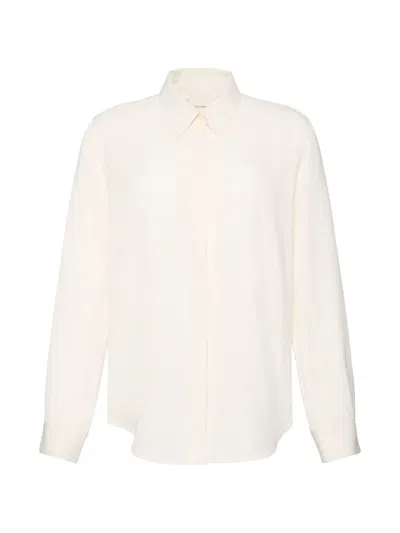 Calvin Klein Satin Shirt In White