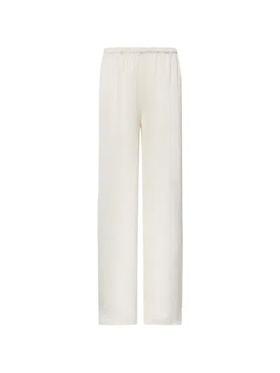 Calvin Klein Satin Trousers In White