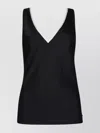Calvin Klein Satin V-neck Sleeveless Top