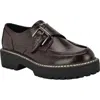 Calvin Klein Saundee Monk Strap Shoe In Brown