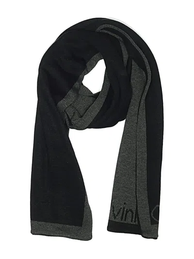 Pre-owned Calvin Klein Scarf In Black