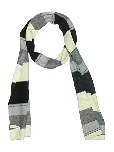Pre-owned Calvin Klein Scarf In Black