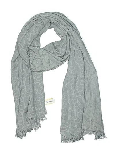 Pre-owned Calvin Klein Scarf In Blue