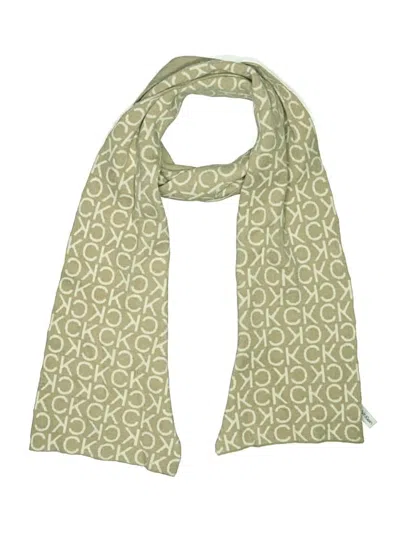 Pre-owned Calvin Klein Scarf In Brown