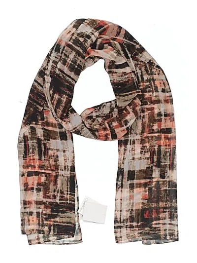 Calvin Klein Scarf In Brown