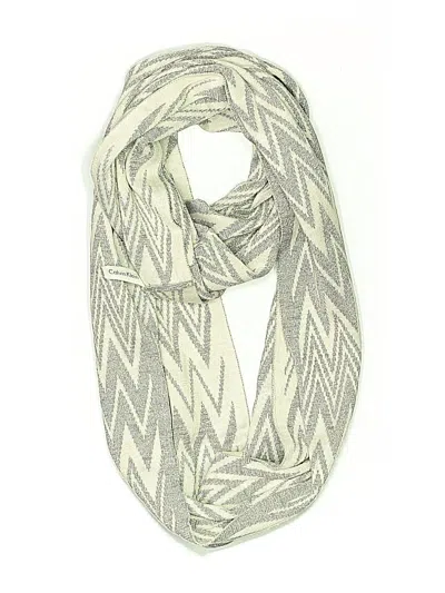 Pre-owned Calvin Klein Scarf In Gray