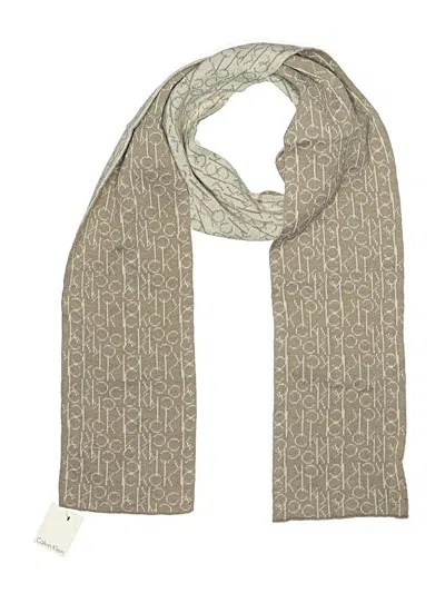 Pre-owned Calvin Klein Scarf In Gray