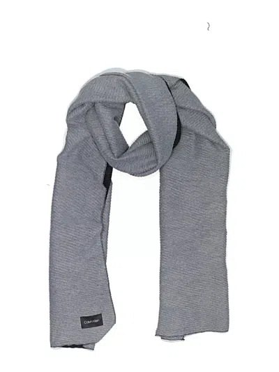 Pre-owned Calvin Klein Scarf In Gray