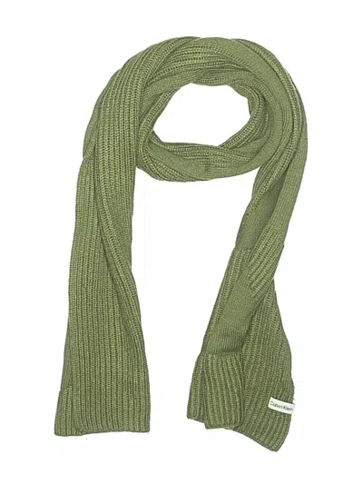 Pre-owned Calvin Klein Scarf In Green