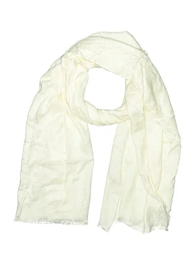Pre-owned Calvin Klein Scarf In Ivory