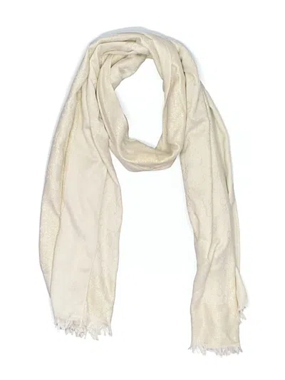 Pre-owned Calvin Klein Scarf In Ivory
