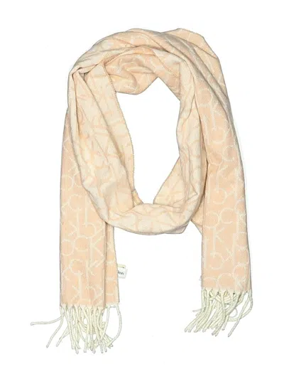 Pre-owned Calvin Klein Scarf In Pink