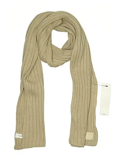 Calvin Klein Scarf In Tan