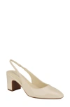 Calvin Klein Women's Scarlet Block Heel Dress Slingback Pumps In Ivory