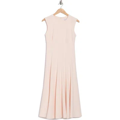 Calvin Klein Scuba Crepe Fit & Flare Dress In Blossom