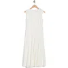 Calvin Klein Scuba Crepe Fit & Flare Dress In Cream