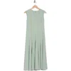 Calvin Klein Scuba Crepe Fit & Flare Dress In Jadeite