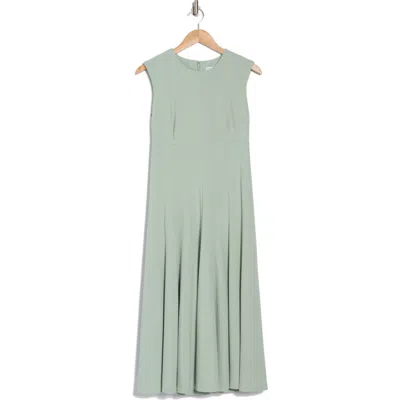Calvin Klein Scuba Crepe Fit & Flare Dress In Jadeite