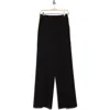 Calvin Klein Scuba Crepe Wide Leg Pants In Black