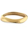 Calvin Klein Sculpted Bangle Bracelet In Gold