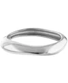 Calvin Klein Sculpted Bangle Bracelet In Metallic