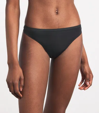 Calvin Klein Seamless Thong In Black