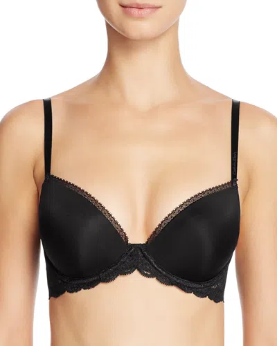 Calvin Klein Convertible Underwire Demi Bra In Black