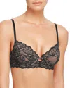 Calvin Klein Seductive Comfort Lace Full Coverage Unlined Bra In Black