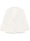 Calvin Klein Seersucker Blazer In 白色