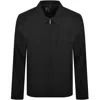 Calvin Klein Seersucker Overshirt Black In Black