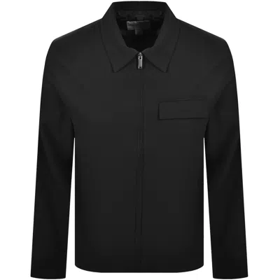 Calvin Klein Seersucker Overshirt Black