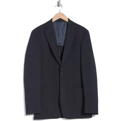 Calvin Klein Seersucker Plaid Sport Coat In Navy