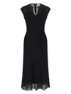 Calvin Klein Sheer Georgette Ns Midi Dress