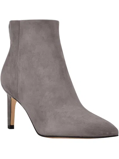 Calvin Klein Senly Womens Suede Ankle Boots In Grey
