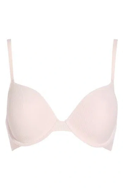 Calvin Klein Sensual Sheer Lightly Lined Demi Bra In Gray