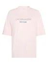 Calvin Klein Sequin-embellishment T-shirt In Pink