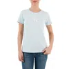 Calvin Klein Sequin Logo T-shirt In Blue