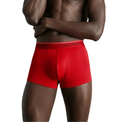 Calvin Klein Set Of Three Boxers In Red