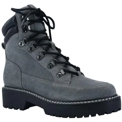Calvin Klein Shania Womens Lace-up Combat & Lace-up Boots In Gray