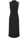 Calvin Klein Cut-out Midi Dress In Black