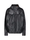 Calvin Klein Modern High Collar Jacket With Contrast Stitching In Black