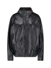 Calvin Klein Modern High Collar Jacket With Contrast Stitching In Black