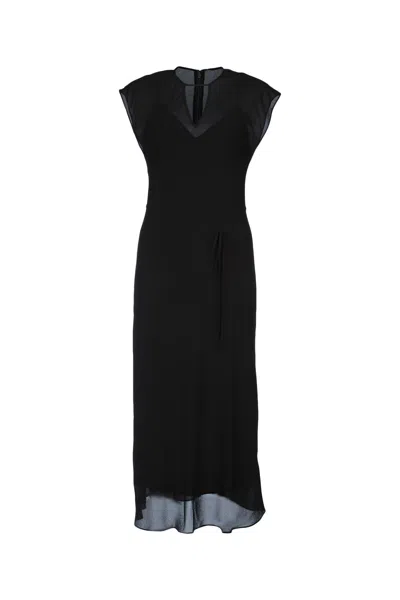 Calvin Klein Sheer Georgette Ns Midi Dress