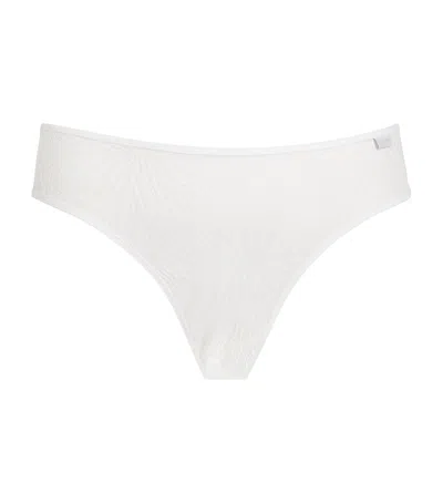 Calvin Klein Sheer Marquisette Briefs In White