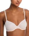 Calvin Klein Sheer Marquisette Lace Lightly Lined Demi Bra In White