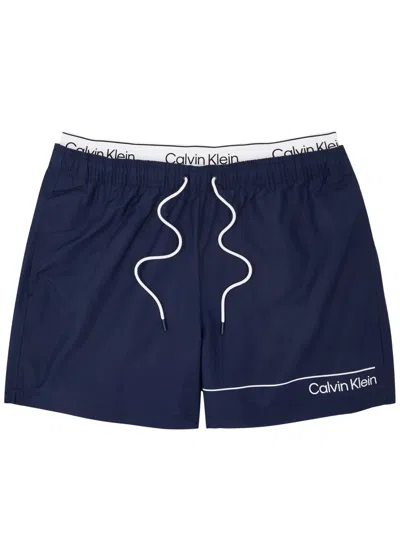 Calvin Klein Shell Swim Shorts In Navy